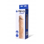 Насадка с ярко выраженной головкой и рельефным стволом - 19 см. - A-toys - в Находке купить с доставкой