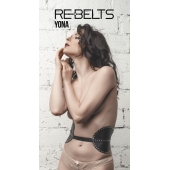 Пояс с клёпками Yona Black - Rebelts - купить с доставкой в Находке