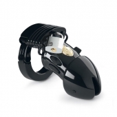 Пояс верности с электростимуляцией Mystim Pubic Enemy No1 Black Edition - MyStim - купить с доставкой в Находке