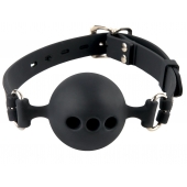 Силиконовый кляп-шар с отверстиями для дыхания Silicone Breathable Ball Gag Small - Pipedream - купить с доставкой в Находке