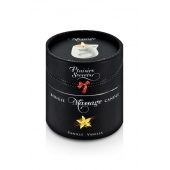 Массажная свеча с ароматом ванили Bougie Massage Gourmande Vanille - 80 мл. - Plaisir Secret - купить с доставкой в Находке