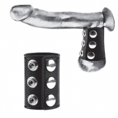 Утяжка на пенис на кнопочках 100% PVC STRAP WITH METAL SNAP - BlueLine - купить с доставкой в Находке