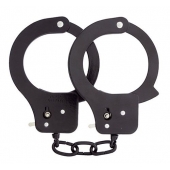 Чёрные наручники из листового металла BONDX METAL CUFFS BLACK - Dream Toys - купить с доставкой в Находке