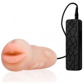 Мастурбатор-ротик с вибрацией REALSTUFF VIBRATING MASTURBATOR MOUTH - Dream Toys - в Находке купить с доставкой