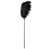 Стек с большим чёрным пером Large Feather Tickler - 65 см. - Blush Novelties - купить с доставкой в Находке