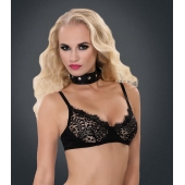 Полиуретановый ошейник с пуклями и D-кольцами Collar with Studs - Blush Novelties - купить с доставкой в Находке