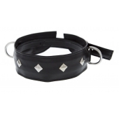 Полиуретановый ошейник с пуклями и D-кольцами Collar with Studs - Blush Novelties - купить с доставкой в Находке