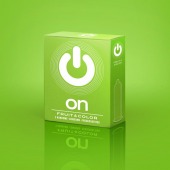 Цветные ароматизированные презервативы ON) Fruit   Color - 3 шт. - ON) - купить с доставкой в Находке