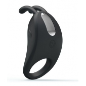 Чёрное эрекционное кольцо с вибрацией Rabbit Vibrator - Baile - в Находке купить с доставкой