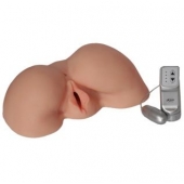 Телесная вибровагина из киберкожи с выносным пультом - LOVETOY (А-Полимер) - в Находке купить с доставкой