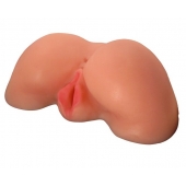 Телесная вибровагина из киберкожи с выносным пультом - LOVETOY (А-Полимер) - в Находке купить с доставкой