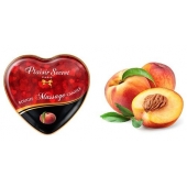 Массажная свеча с ароматом персика Bougie Massage Candle - 35 мл. - Plaisir Secret - купить с доставкой в Находке