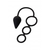 Тройное эрекционное кольцо с анальным хвостом Drop M-size - Erotist Adult Toys - в Находке купить с доставкой