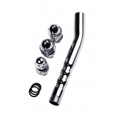 Металлический анальный душ с тремя насадками - ToyFa - купить с доставкой в Находке