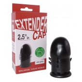 Чёрный латексный удлинитель пениса 2.5 in с шипиками - Sitabella - в Находке купить с доставкой