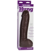Большая насадка для трусиков Vac-U-Lock Realistic Hung - 31,7 см. - Doc Johnson - купить с доставкой в Находке