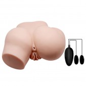 Телесный полуторс с двумя любовными тоннелями и вибрацией - Baile - в Находке купить с доставкой