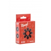 Чёрное эрекционное кольцо Rings Bubbles - Lola Games - в Находке купить с доставкой