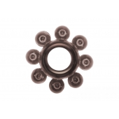 Чёрное эрекционное кольцо Rings Bubbles - Lola Games - в Находке купить с доставкой