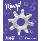 Прозрачное эрекционное кольцо Rings Cogweel - Lola Games - в Находке купить с доставкой