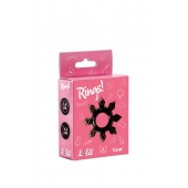 Чёрное эрекционное кольцо Rings Gear - Lola Games - в Находке купить с доставкой