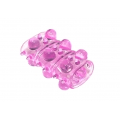 Розовая насадка на пенис Rings Armour - Lola Games - в Находке купить с доставкой