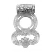Прозрачное эрекционное кольцо Rings Treadle с подхватом - Lola Games - в Находке купить с доставкой