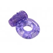 Фиолетовое эрекционное кольцо с вибрацией Rings Axle-pin - Lola Games - в Находке купить с доставкой