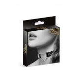 Чёрный чокер с кольцом в форме сердца - Bijoux Pour Toi - купить с доставкой в Находке