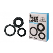 Набор из 3 эрекционных колец Sex Expert - Sex Expert - в Находке купить с доставкой