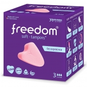 Женские гигиенические тампоны без веревочки FREEDOM normal - 3 шт. - Freedom - купить с доставкой в Находке