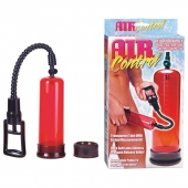 Вакуумная помпа с двумя сменными насадками NEW STAY HARD PUMP CLEAR RED - Seven Creations - в Находке купить с доставкой