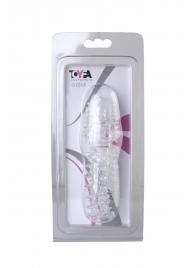 Прозрачная насадка с шишечками и шипами - 13,5 см. - Toyfa Basic - в Находке купить с доставкой