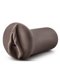 Коричневый мастубратор-вагина Nicole s Kitty - Blush Novelties - в Находке купить с доставкой