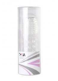 Прозрачная закрытая гелевая насадка - 13,5 см. - Toyfa Basic - в Находке купить с доставкой