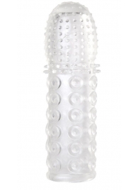 Прозрачная закрытая гелевая насадка - 13,5 см. - Toyfa Basic - в Находке купить с доставкой