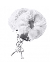 Наручники с белой меховой опушкой - ToyFa - купить с доставкой в Находке