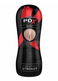 Мастурбатор-вагина Vibrating Pussy Stroker с вибрацией - Pipedream - в Находке купить с доставкой