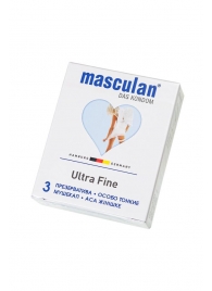 Ультратонкие презервативы Masculan Ultra Fine с обильной смазкой - 3 шт. - Masculan - купить с доставкой в Находке