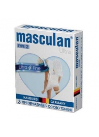 Ультратонкие презервативы Masculan Ultra Fine с обильной смазкой - 3 шт. - Masculan - купить с доставкой в Находке