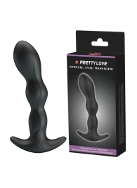Черный анальный стимулятор простаты с вибрацией Special Anal Massager - 14,5 см. - Baile - в Находке купить с доставкой