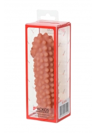 Телесная насадка на фаллос с бугорками KOKOS Extreme Sleeve 10 - 15,8 см. - KOKOS - в Находке купить с доставкой