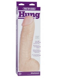 Огромная насадка-реалистик Vac-U-Lock Realistic Hung - 31,7 см. - Doc Johnson - купить с доставкой в Находке
