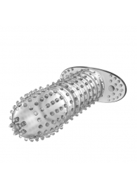 Закрытая прозрачная насадка Crystal sleeve - 12 см. - Erowoman-Eroman - в Находке купить с доставкой
