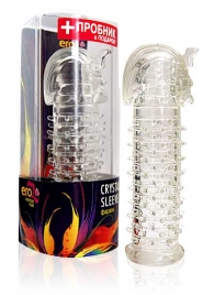 Закрытая прозрачная насадка на пенис Crystal Sleeve Faraon - 13,5 см. - Erowoman-Eroman - в Находке купить с доставкой