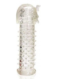 Закрытая прозрачная насадка на пенис Crystal Sleeve Faraon - 13,5 см. - Erowoman-Eroman - в Находке купить с доставкой
