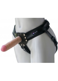 Черный пояс-трусики с двумя насадками  Экзотик-Linda  - 15,5 и 10,5 см. - LOVETOY (А-Полимер) - купить с доставкой в Находке