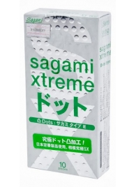 Презервативы Sagami Xtreme Type-E с точками - 10 шт. - Sagami - купить с доставкой в Находке