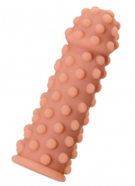 Телесная реалистичная насадка KOKOS Extreme Sleeve 02 с дополнительной стимуляцией - 12,7 см. - KOKOS - в Находке купить с доставкой