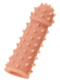 Телесная реалистичная насадка KOKOS Extreme Sleeve 03 с дополнительной стимуляцией - 12,7 см. - KOKOS - в Находке купить с доставкой